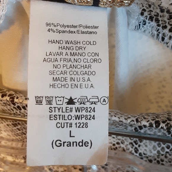 Pleather Python Tights - Picture 8 of 8